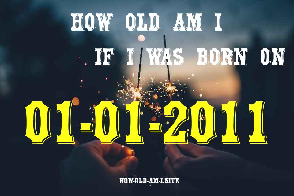 ᐈ Born On 01 January 2011 My Age in 2024? [100% ACCURATE Age Calculator!]