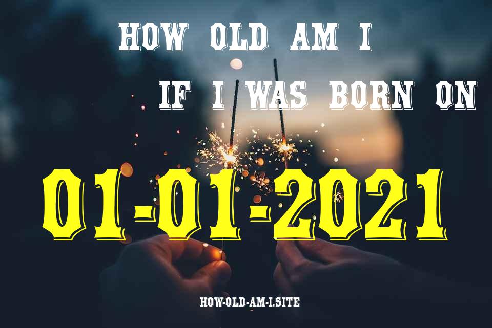 ᐈ Born On 01 January 2021 My Age in 2024? [100% ACCURATE Age Calculator!]