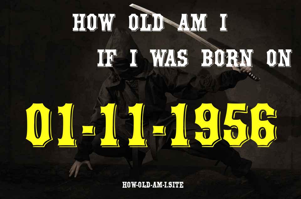 ᐈ Born On 01 November 1956 My Age in 2024? [100% ACCURATE Age Calculator!]
