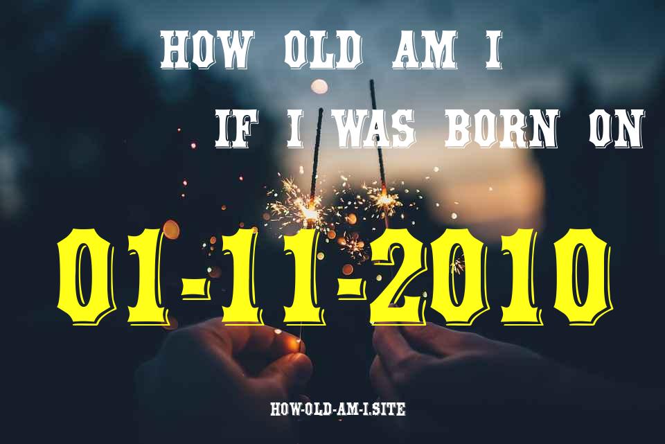 ᐈ Born On 01 November 2010 My Age in 2024? [100% ACCURATE Age Calculator!]