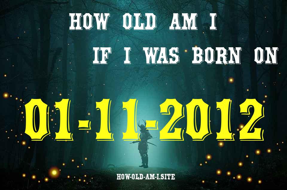 ᐈ Born On 01 November 2012 My Age in 2024? [100% ACCURATE Age Calculator!]