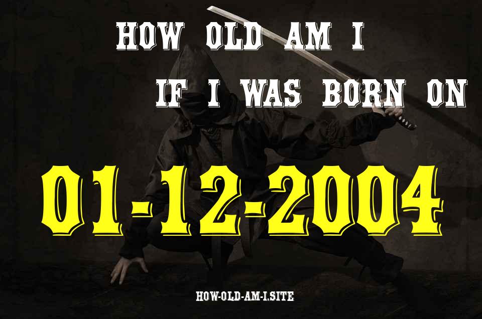 ᐈ Born On 01 December 2004 My Age in 2024? [100% ACCURATE Age Calculator!]