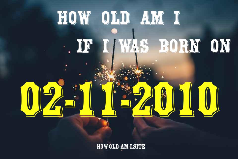 ᐈ Born On 02 November 2010 My Age in 2024? [100% ACCURATE Age Calculator!]