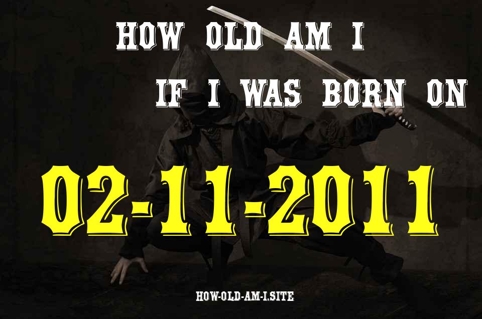 ᐈ Born On 02 November 2011 My Age in 2024? [100% ACCURATE Age Calculator!]