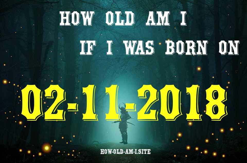 ᐈ Born On 02 November 2018 My Age in 2024? [100% ACCURATE Age Calculator!]