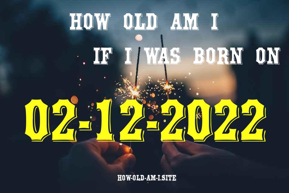 ᐈ Born On 02 December 2022 My Age in 2024? [100% ACCURATE Age Calculator!]