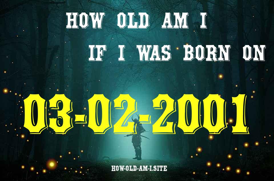 ᐈ Born On 03 February 2001 My Age in 2024? [100% ACCURATE Age Calculator!]