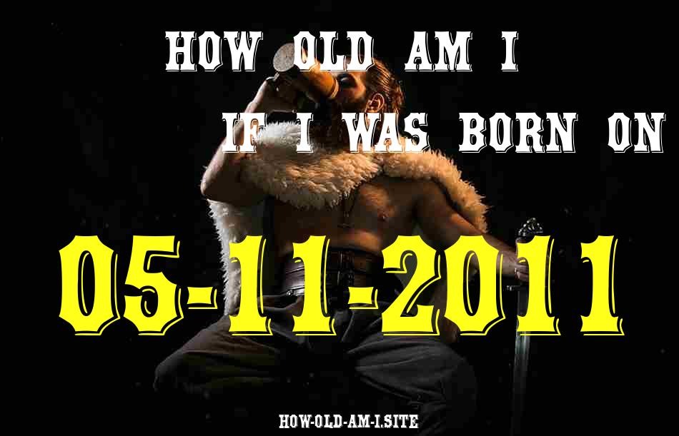 ᐈ Born On 05 November 2011 My Age in 2024? [100% ACCURATE Age Calculator!]