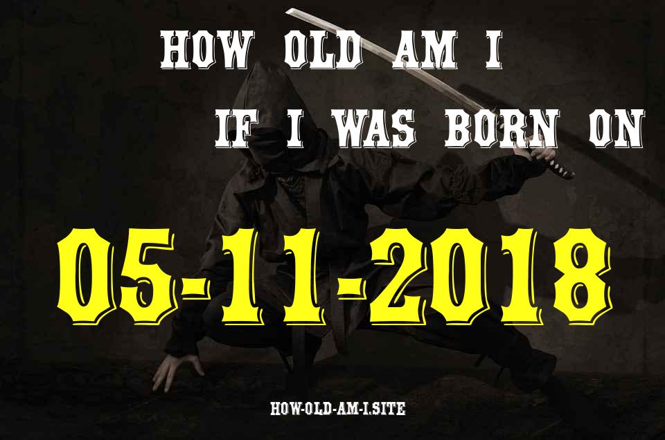ᐈ Born On 05 November 2018 My Age in 2024? [100% ACCURATE Age Calculator!]