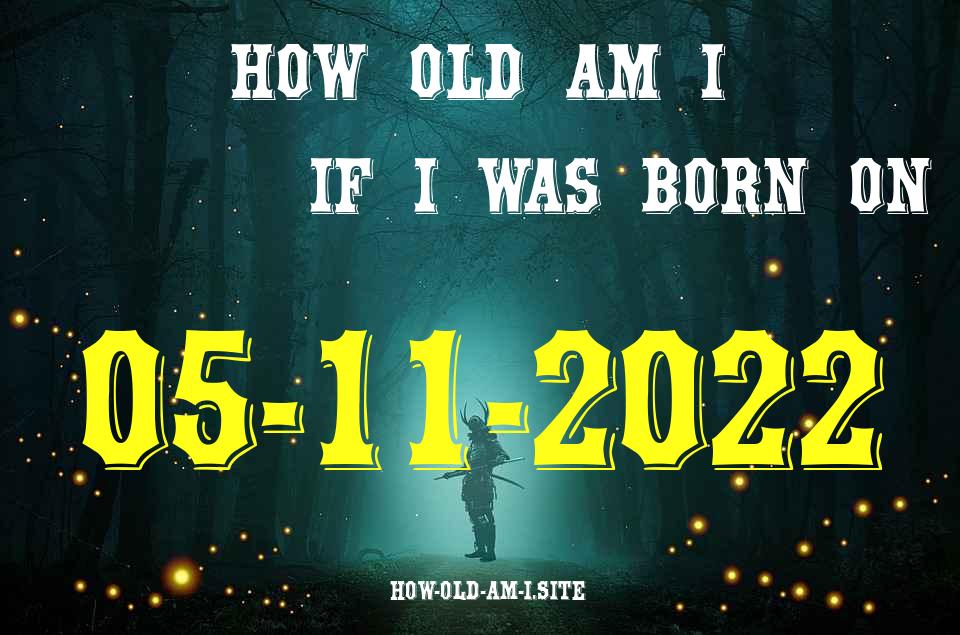 ᐈ Born On 05 November 2022 My Age in 2024? [100% ACCURATE Age Calculator!]