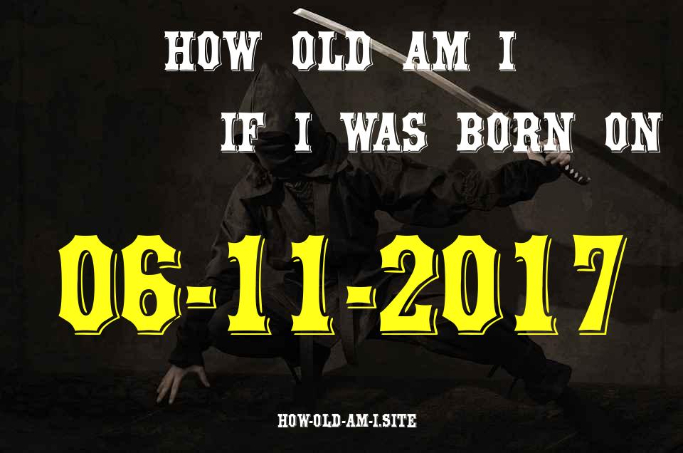 ᐈ Born On 06 November 2017 My Age in 2024? [100% ACCURATE Age Calculator!]