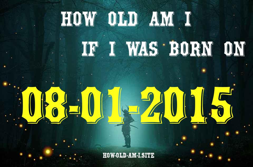 ᐈ Born On 08 January 2015 My Age in 2024? [100% ACCURATE Age Calculator!]