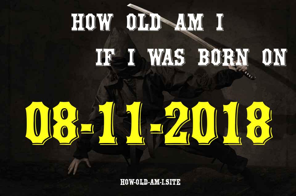 ᐈ Born On 08 November 2018 My Age in 2024? [100% ACCURATE Age Calculator!]
