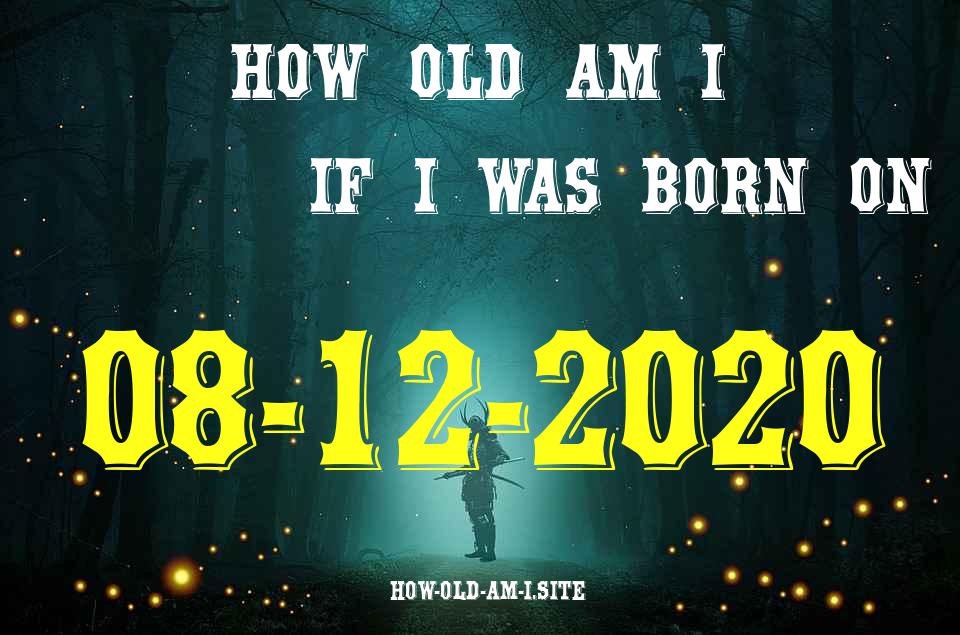 ᐈ Born On 08 December 2020 My Age in 2024? [100% ACCURATE Age Calculator!]