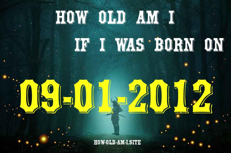 ᐈ Born On 09 January 2012 My Age in 2024? [100% ACCURATE Age Calculator!]