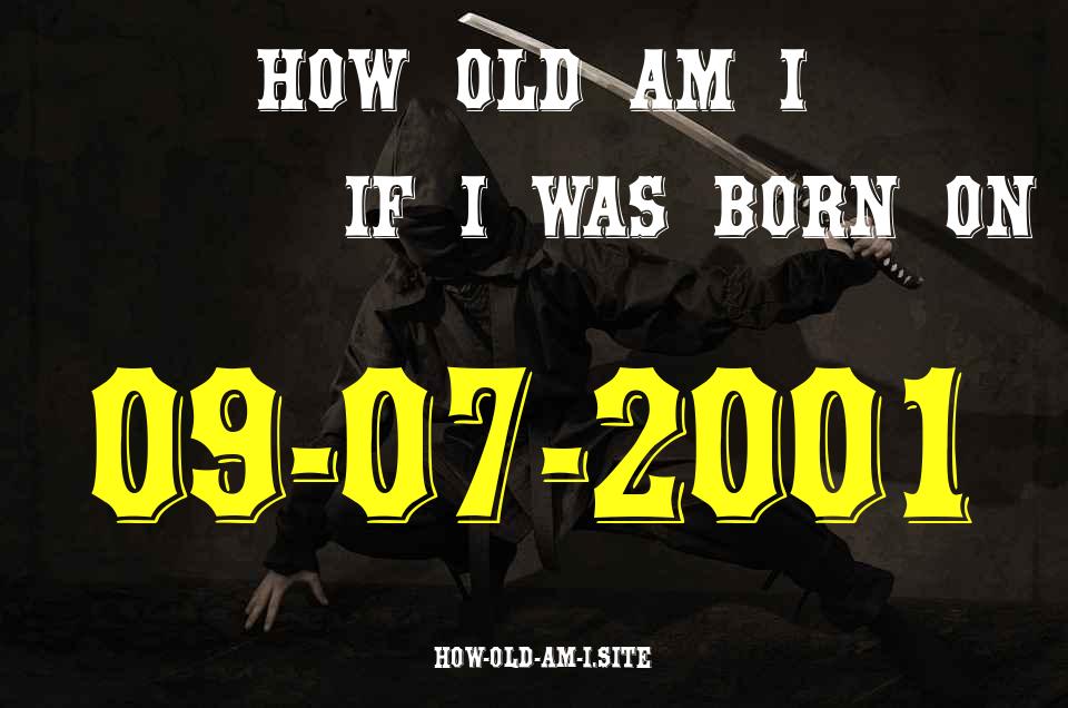 ᐈ Born On 09 July 2001 My Age in 2024? [100% ACCURATE Age Calculator!]