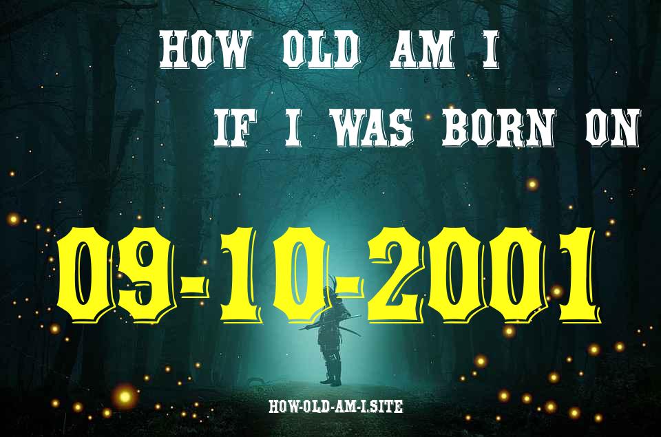 ᐈ Born On 09 October 2001 My Age in 2024? [100% ACCURATE Age Calculator!]