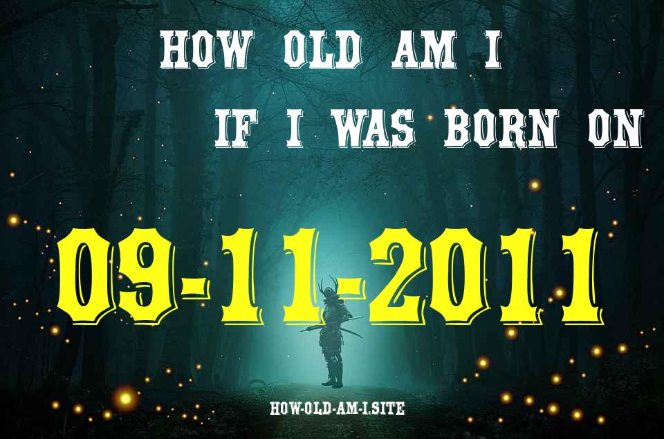 ᐈ Born On 09 November 2011 My Age in 2024? [100% ACCURATE Age Calculator!]