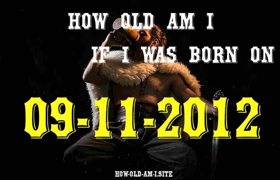 ᐈ Born On 09 November 2012 My Age in 2024? [100% ACCURATE Age Calculator!]