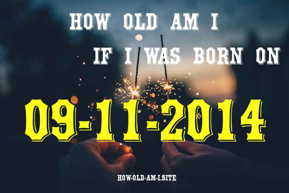 ᐈ Born On 09 November 2014 My Age in 2024? [100% ACCURATE Age Calculator!]