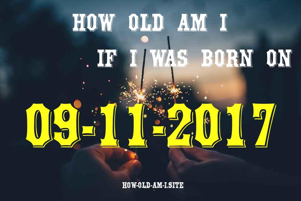 ᐈ Born On 09 November 2017 My Age in 2024? [100% ACCURATE Age Calculator!]