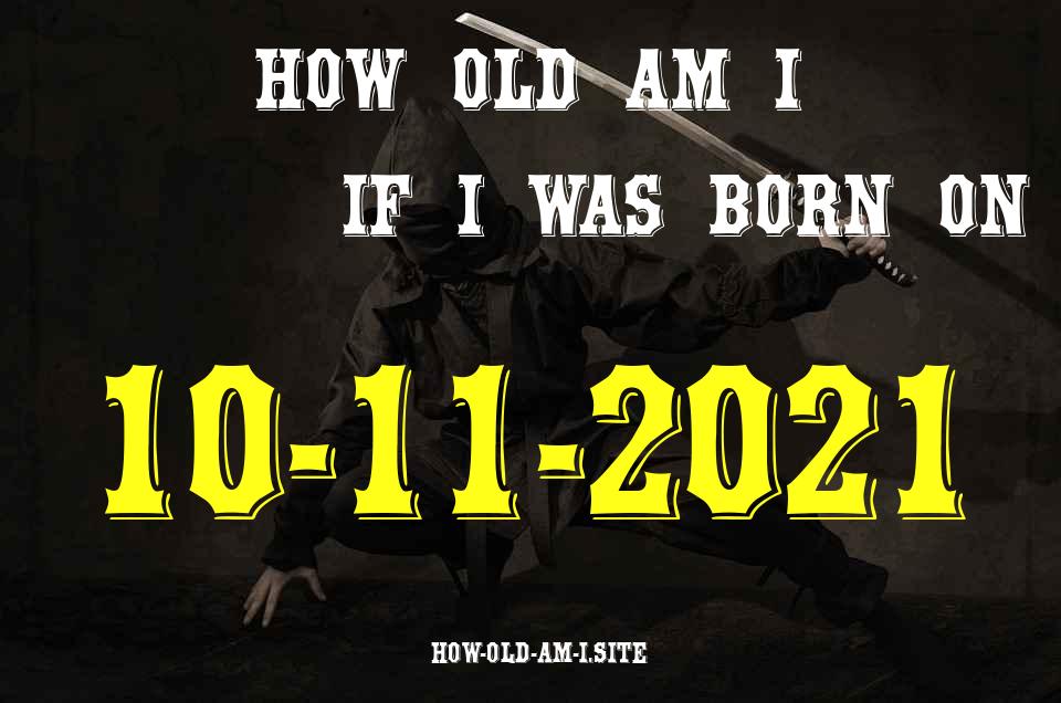 ᐈ Born On 10 November 2021 My Age in 2024? [100% ACCURATE Age Calculator!]
