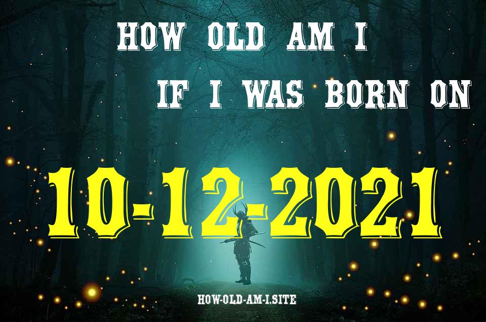 ᐈ Born On 10 December 2021 My Age in 2024? [100% ACCURATE Age Calculator!]