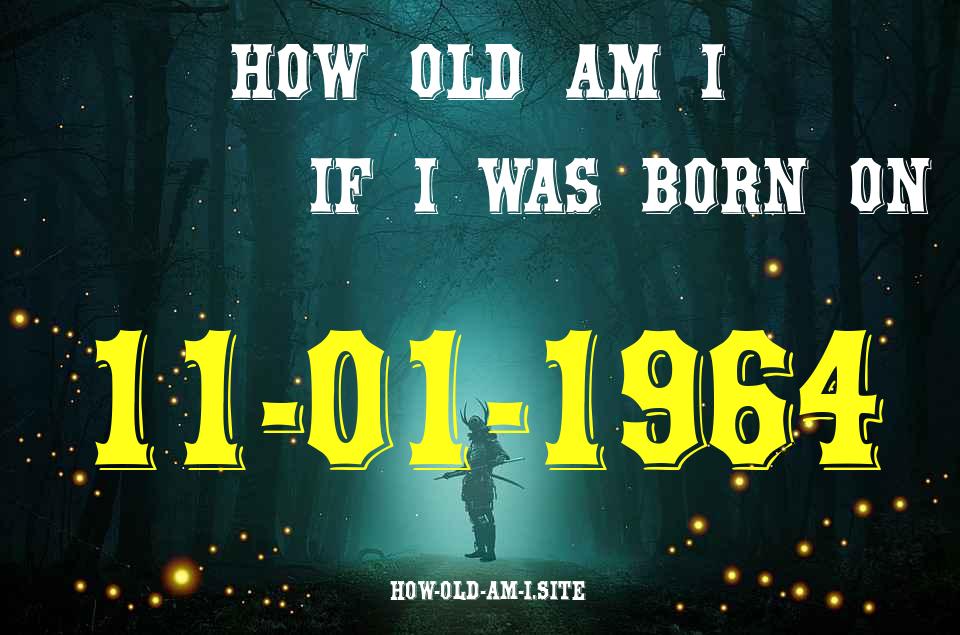 ᐈ Born On 11 January 1964 My Age in 2024? [100% ACCURATE Age Calculator!]
