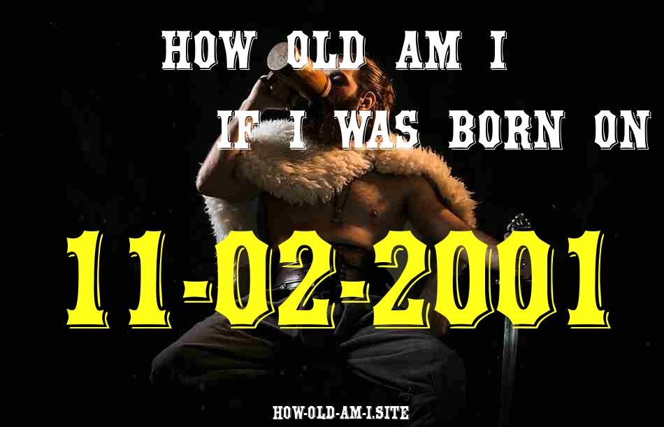 ᐈ Born On 11 February 2001 My Age in 2024? [100% ACCURATE Age Calculator!]