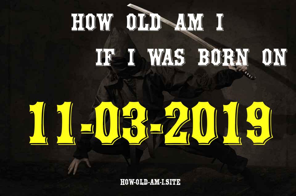 ᐈ Born On 11 March 2019 My Age in 2024? [100% ACCURATE Age Calculator!]