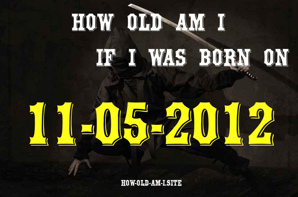 ᐈ Born On 11 May 2012 My Age in 2024? [100% ACCURATE Age Calculator!]