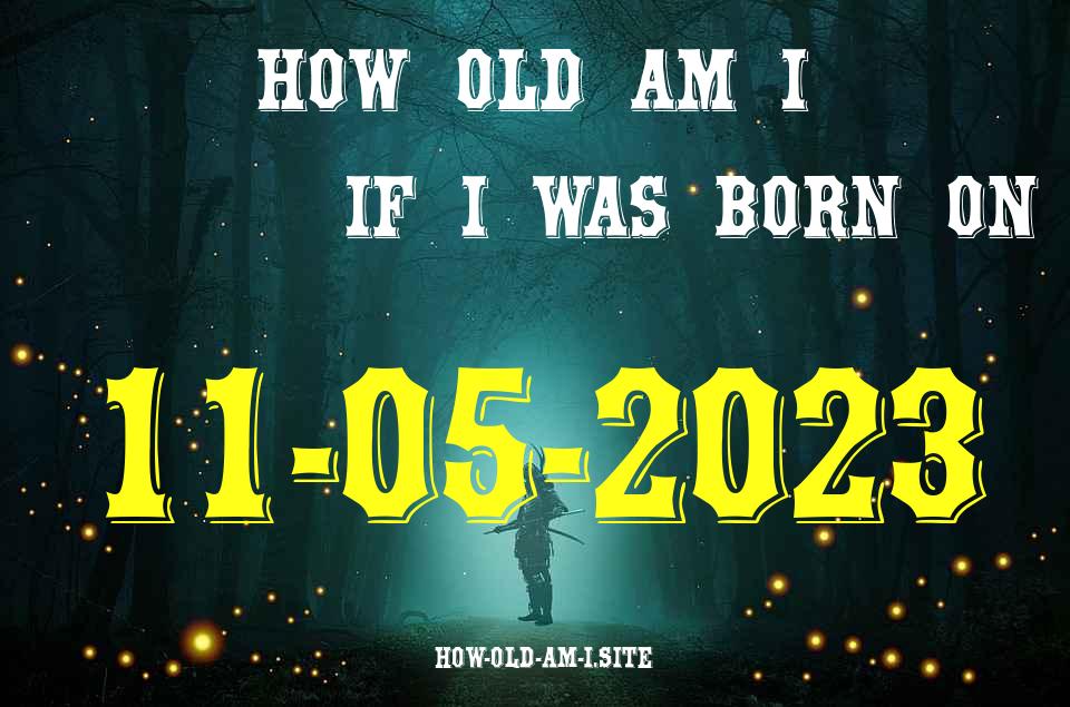 ᐈ Born On 11 May 2023 My Age in 2024? [100% ACCURATE Age Calculator!]