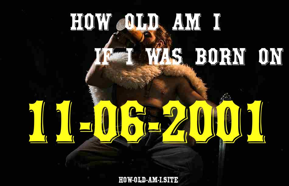 ᐈ Born On 11 June 2001 My Age in 2024? [100% ACCURATE Age Calculator!]