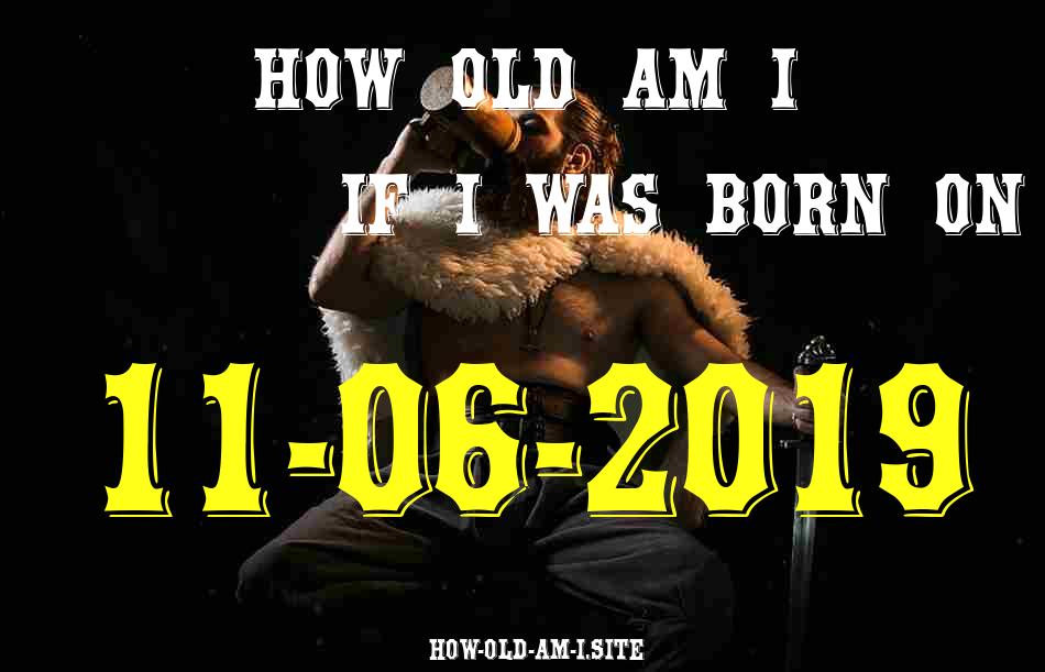 ᐈ Born On 11 June 2019 My Age in 2024? [100% ACCURATE Age Calculator!]