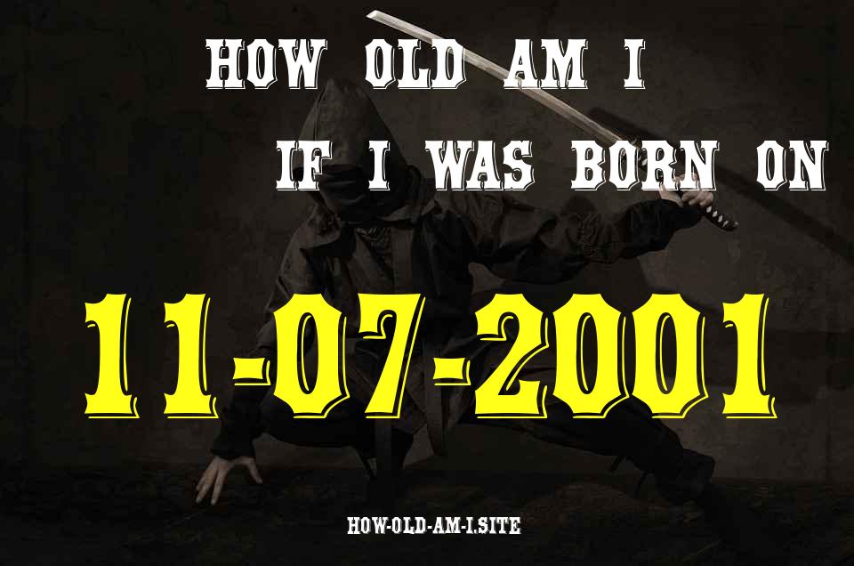 ᐈ Born On 11 July 2001 My Age in 2024? [100% ACCURATE Age Calculator!]