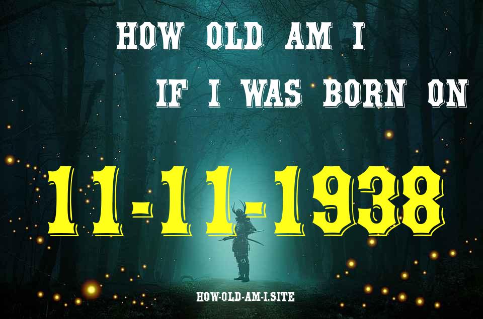 ᐈ Born On 11 November 1938 My Age in 2024? [100% ACCURATE Age Calculator!]
