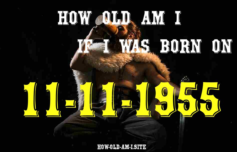 ᐈ Born On 11 November 1955 My Age in 2024? [100% ACCURATE Age Calculator!]