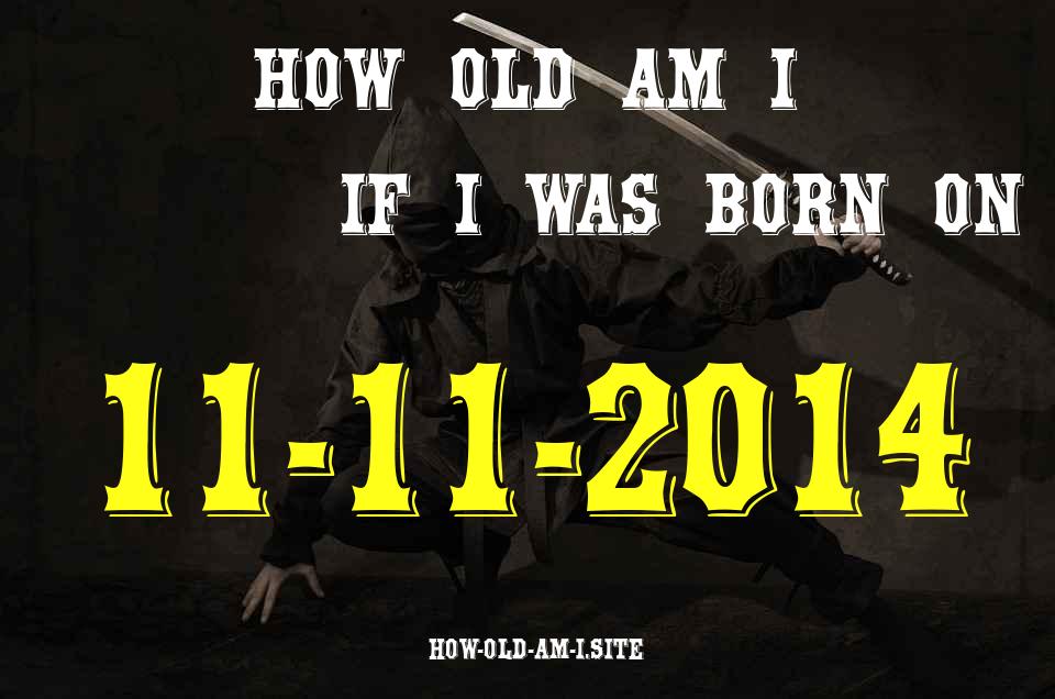 ᐈ Born On 11 November 2014 My Age in 2024? [100% ACCURATE Age Calculator!]