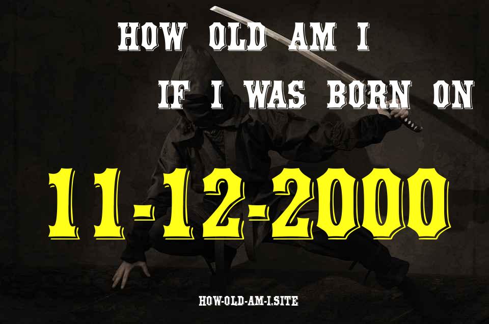 ᐈ Born On 11 December 2000 My Age in 2024? [100% ACCURATE Age Calculator!]