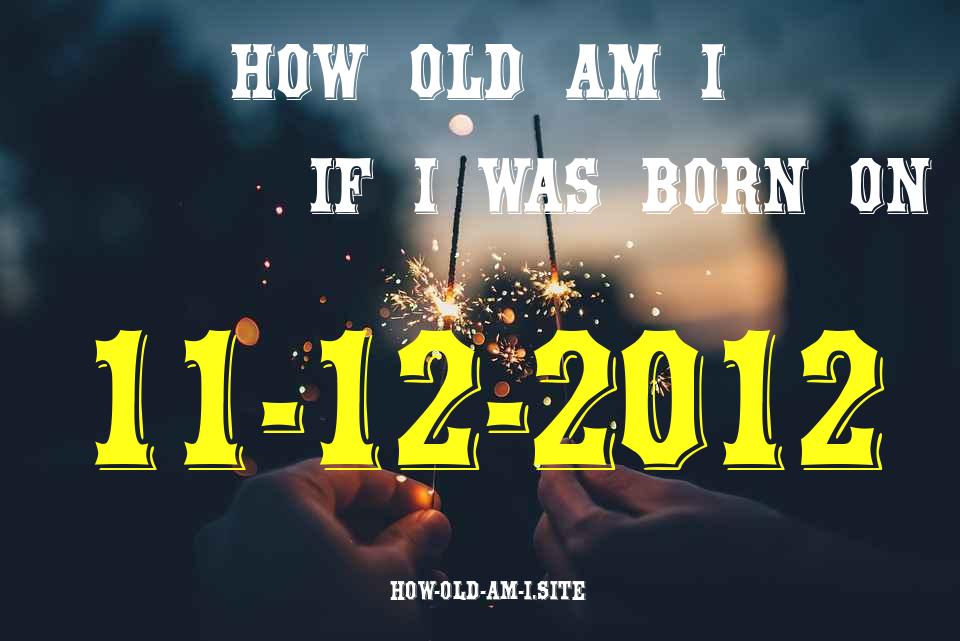 ᐈ Born On 11 December 2012 My Age in 2024? [100% ACCURATE Age Calculator!]
