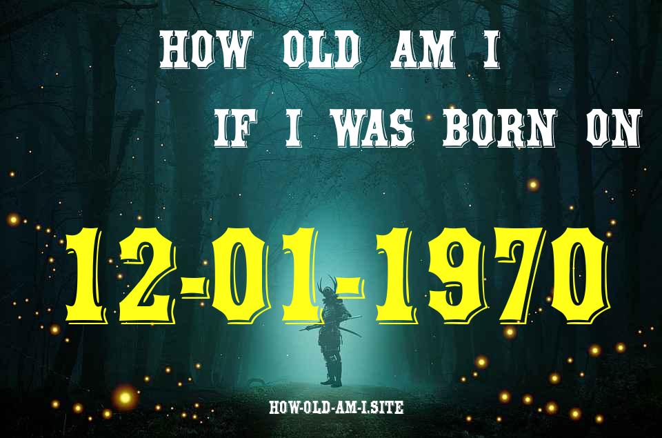 ᐈ Born On 12 January 1970 My Age in 2024? [100% ACCURATE Age Calculator!]