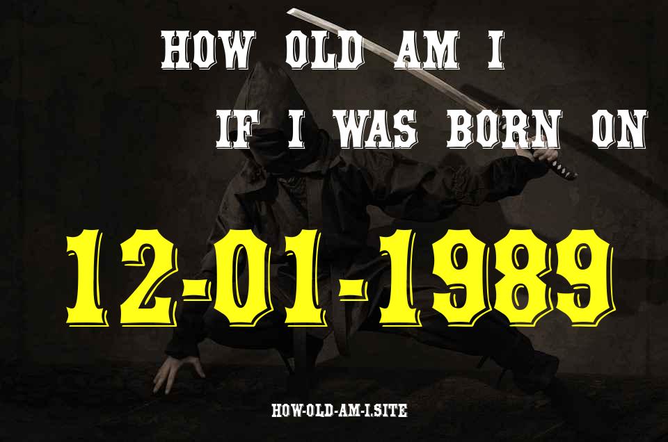 ᐈ Born On 12 January 1989 My Age in 2024? [100% ACCURATE Age Calculator!]