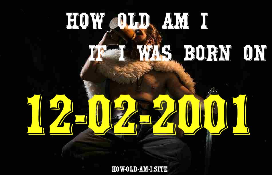 ᐈ Born On 12 February 2001 My Age in 2024? [100% ACCURATE Age Calculator!]