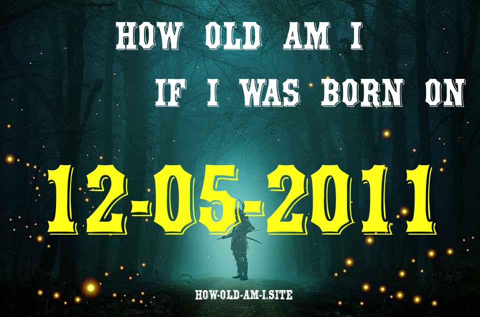 ᐈ Born On 12 May 2011 My Age in 2024? [100% ACCURATE Age Calculator!]