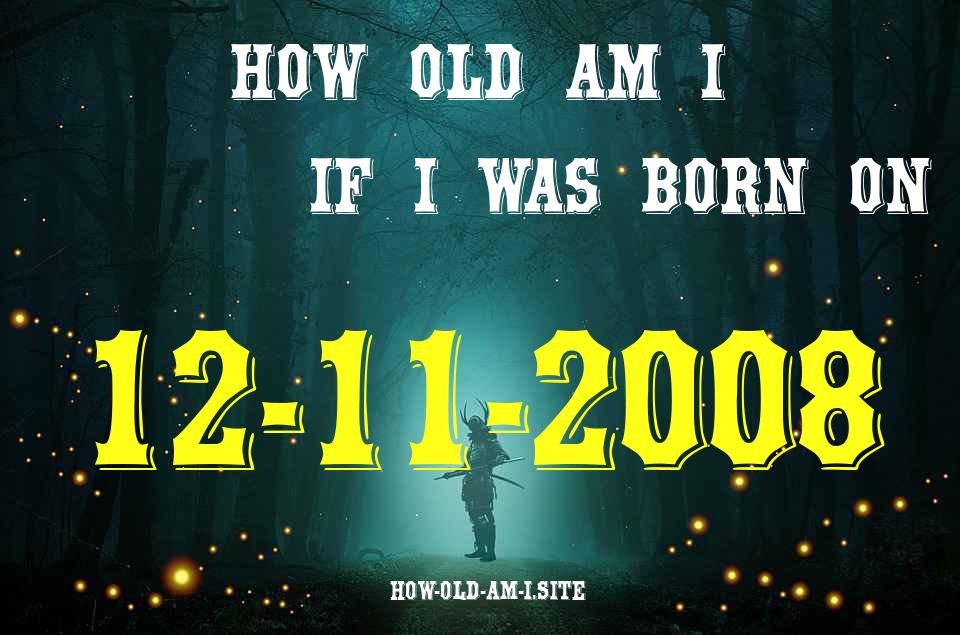 ᐈ Born On 12 November 2008 My Age in 2024? [100% ACCURATE Age Calculator!]