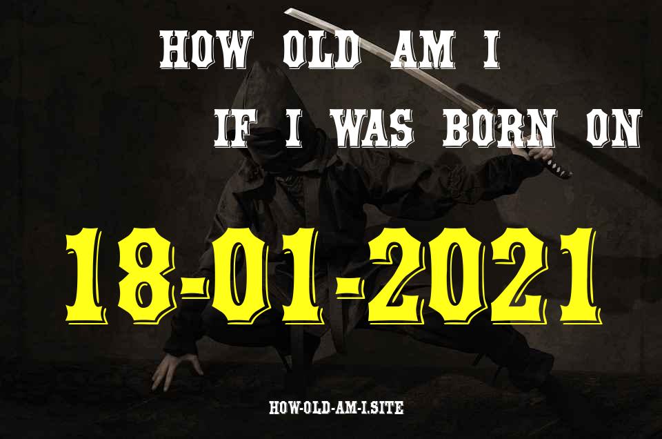 ᐈ Born On 18 January 2021 My Age in 2024? [100% ACCURATE Age Calculator!]