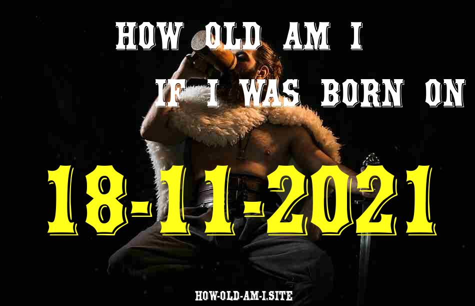 ᐈ Born On 18 November 2021 My Age in 2024? [100% ACCURATE Age Calculator!]