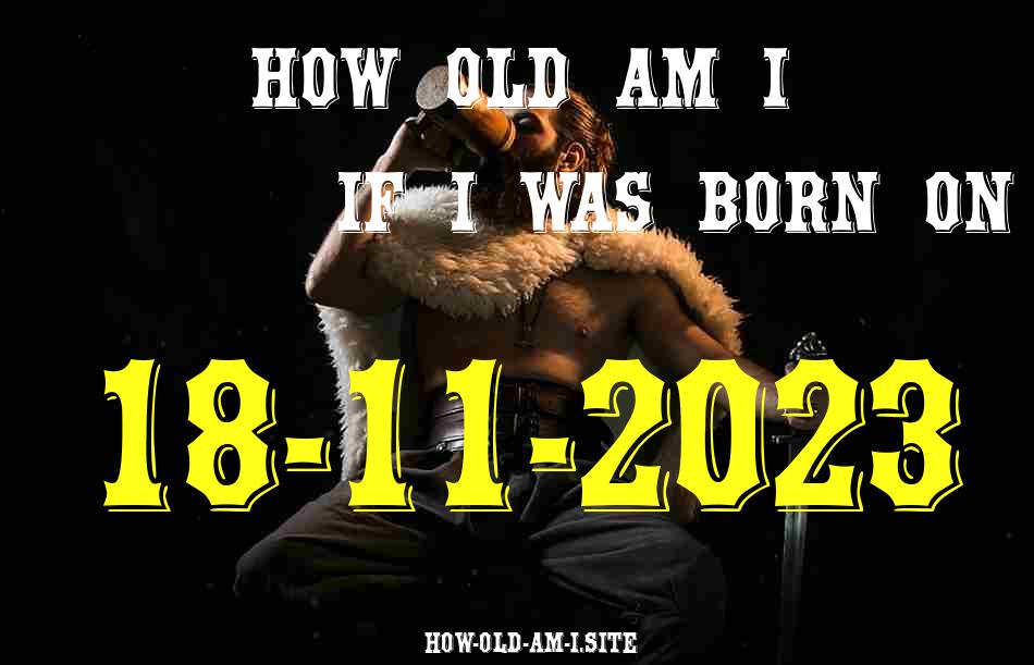 ᐈ Born On 18 November 2023 My Age in 2024? [100% ACCURATE Age Calculator!]