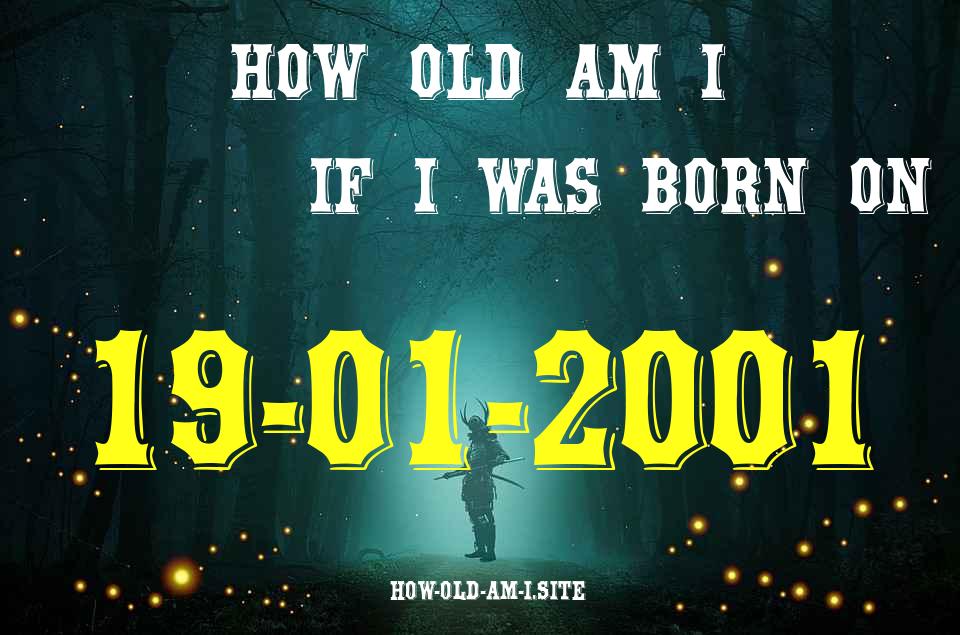 ᐈ Born On 19 January 2001 My Age in 2024? [100% ACCURATE Age Calculator!]
