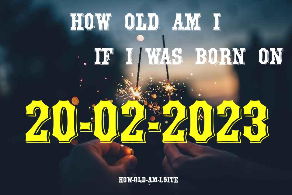 ᐈ Born On 20 February 2023 My Age in 2024? [100% ACCURATE Age Calculator!]